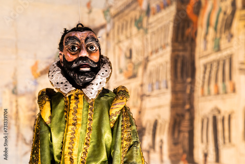 Old puppets theater. Vintag...