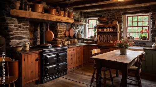 Cozy Rustic Farmhouse Kitchen - A Blend of Tradition and Comfort