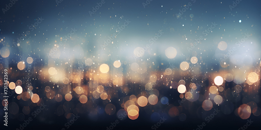abstract blur of night festival in garden with bokeh for background usage lights bokeh business background illustration abstract corporate, technology design, digital communication. - obrazy, fototapety, plakaty 