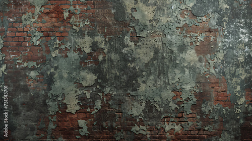 A grunge wall texture seamlessly blending rough edges and distressed cracks, perfect for adding a vintage, edgy vibe to any design project. © Nijat
