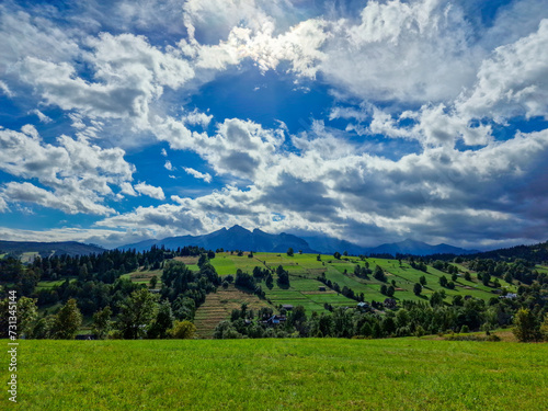 Beautiful landscapes of Poland. view of the Tatra mountains
