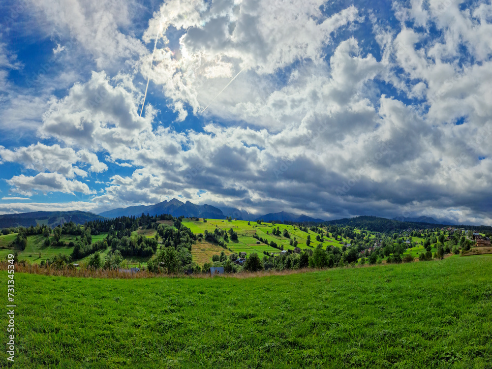 Beautiful landscapes of Poland. view of the Tatra mountains