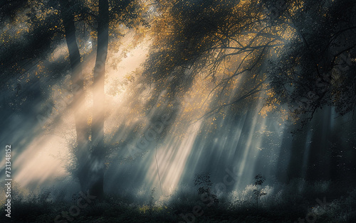 Quando a floresta se transforma em um país das maravilhas que filtra a luz
