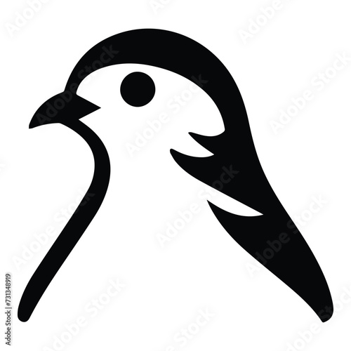 Pigeon Flat Icon Isolated On White Background