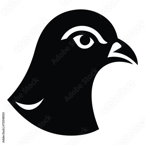 Pigeon Flat Icon Isolated On White Background