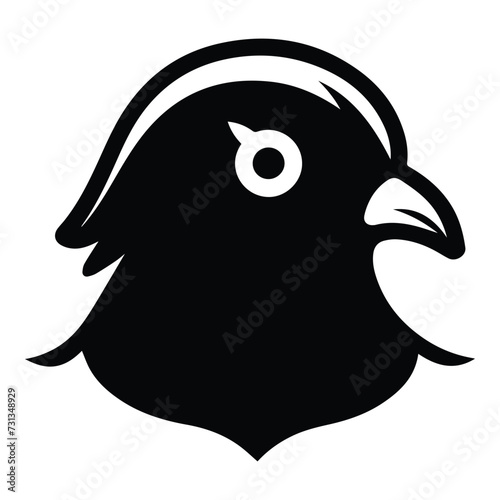 Pigeon Flat Icon Isolated On White Background