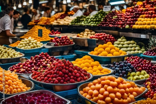 fruits and vegetables at market