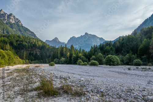 Fototapeta Naklejka Na Ścianę i Meble -  Lake Jasna in Alps, Slovenia
