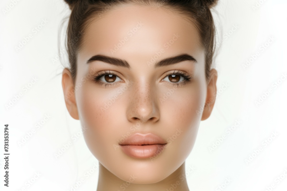 Skin care. Woman with beauty face and healthy facial skin portrait. Skin care. Woman with beauty face and healthy facial skin portrait.