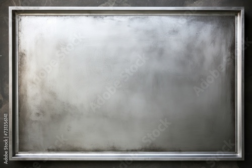 blank frame in Silver backdrop with Silver wall © Celina