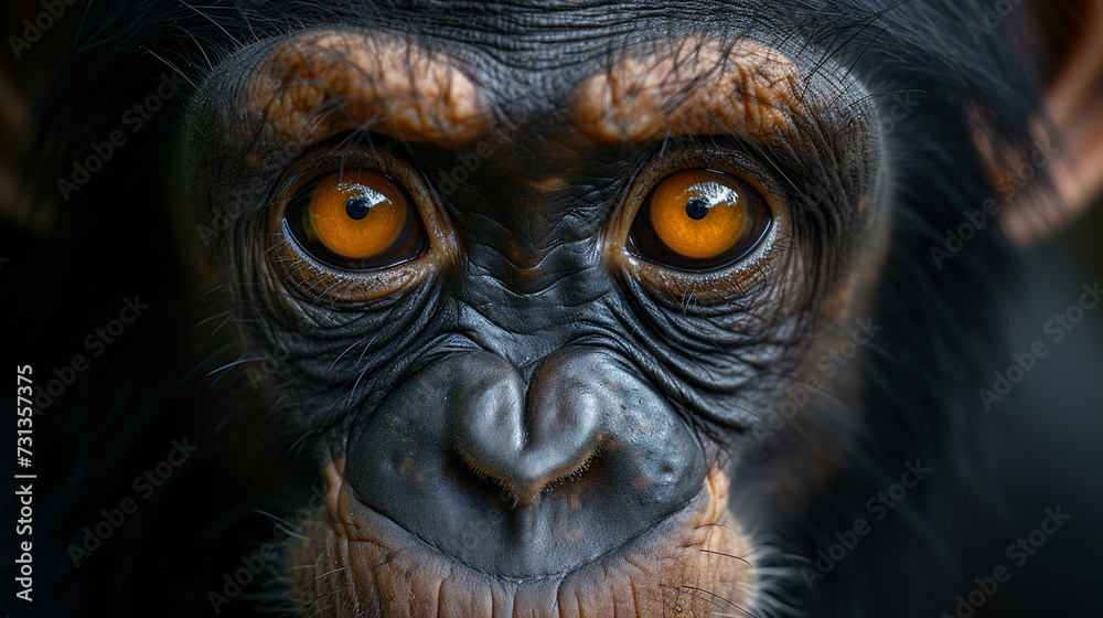 monkey, chimpanzee in nature, wild life monkey, chimpanzee in nature, wild life