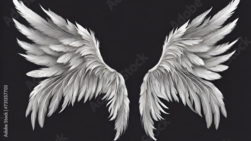 black and white wings