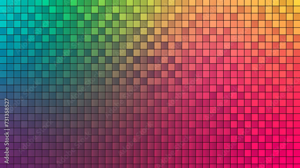 Color spectum tile grid