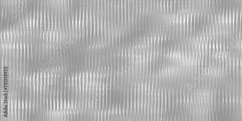 Seamless corrugated ribbed frosted glass background texture. Realistic translucent rippled plastic plexiglass transparent overlay. Shiny light gray privacy glass window or shower door 3D rendering.