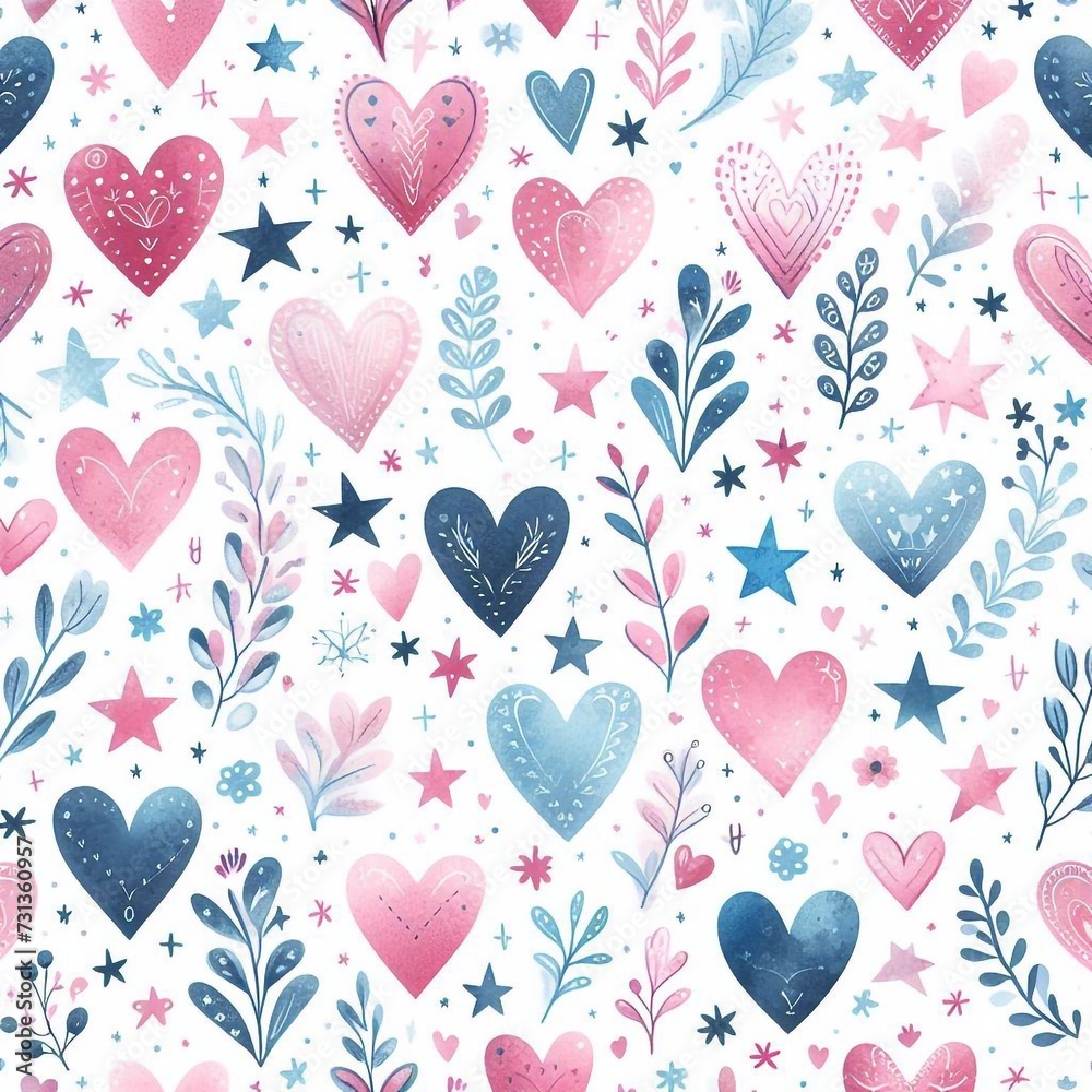 love wallper background multiple hearts