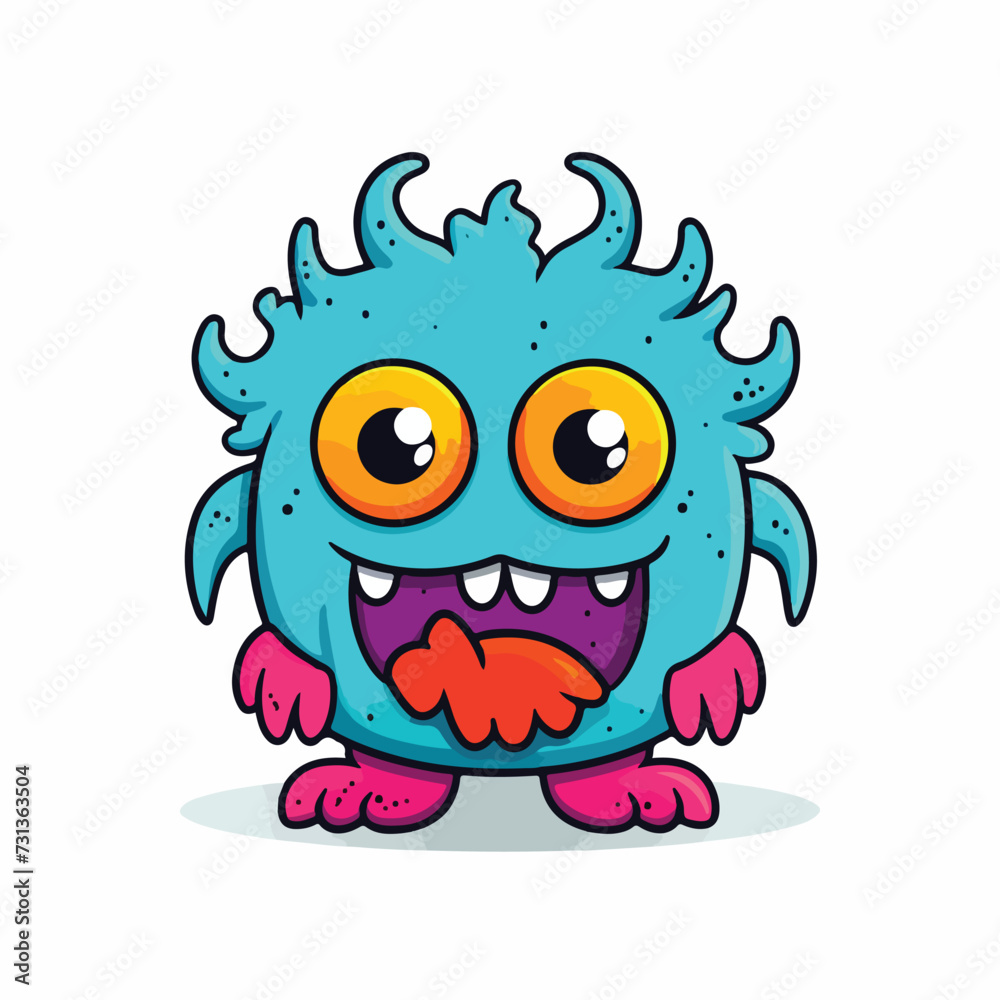 Cute cartoon monster