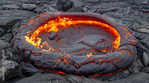 Captivating elemental vortex mesmerizing whirlpool of lava, energy, and fiery illumination