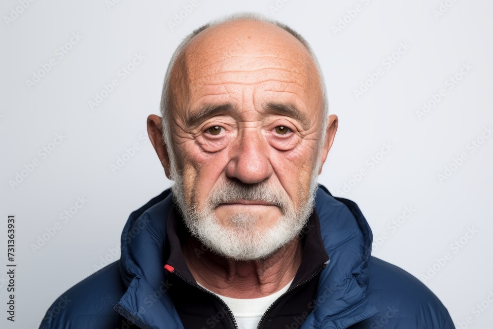 Portrait of an old man with a surprised expression on his face Portrait of an old man with a surprised expression on his face