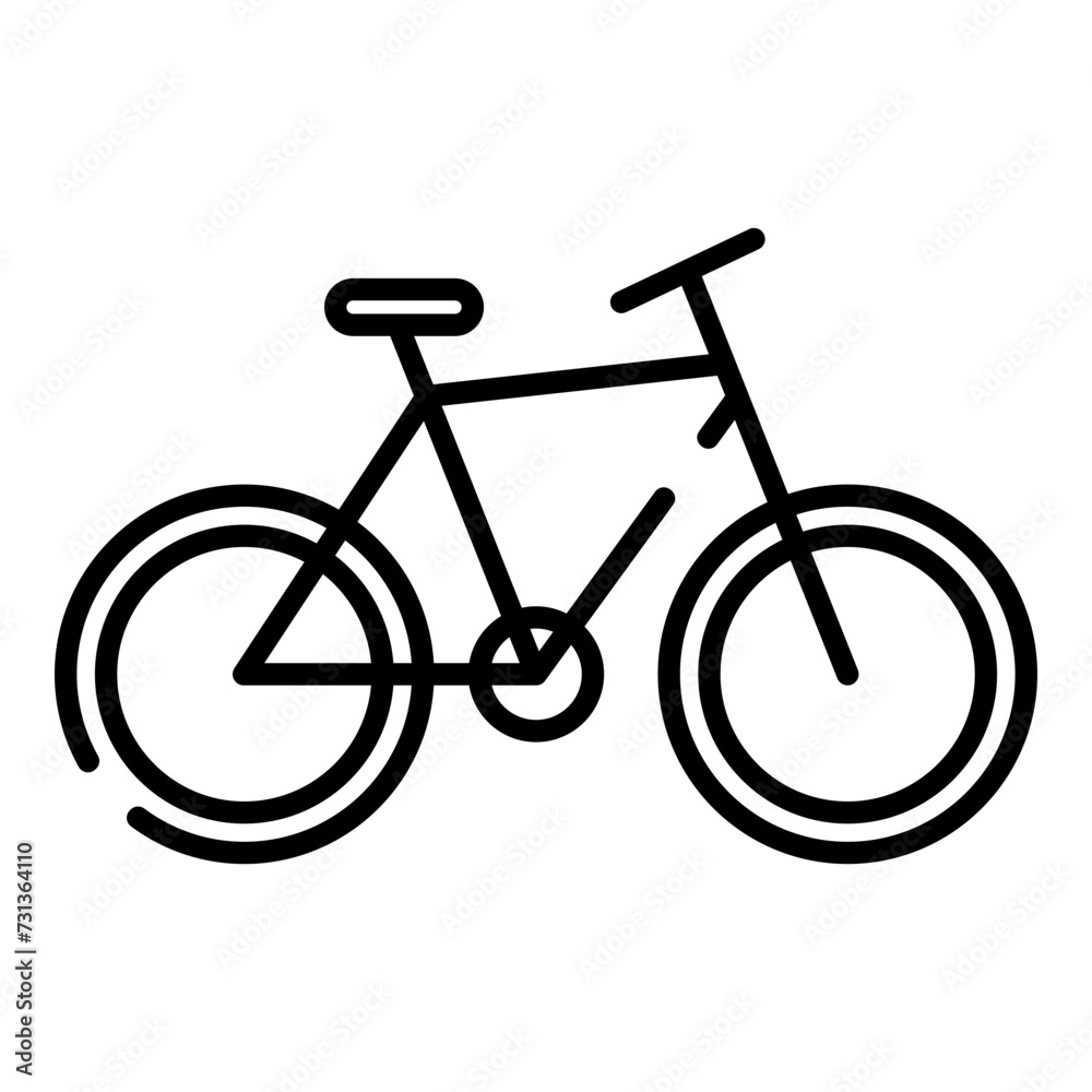 Bicycle, bike black line icon Bicycle, bike black line icon