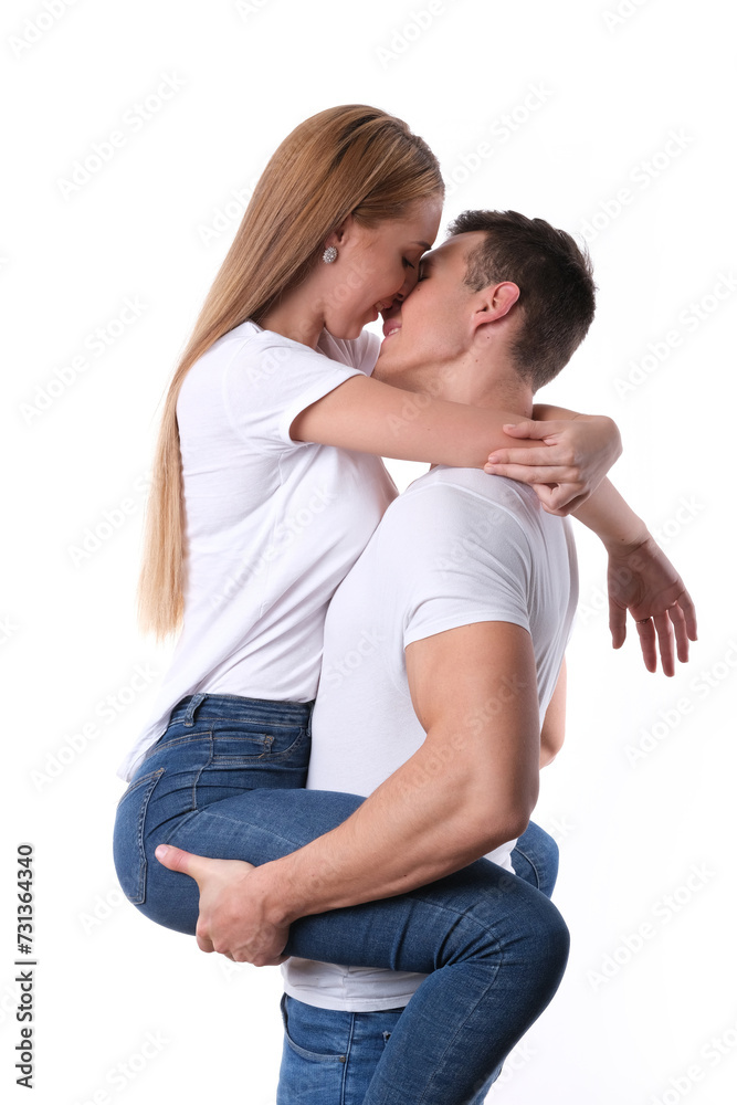 A young couple full of happiness. A young couple full of happiness.