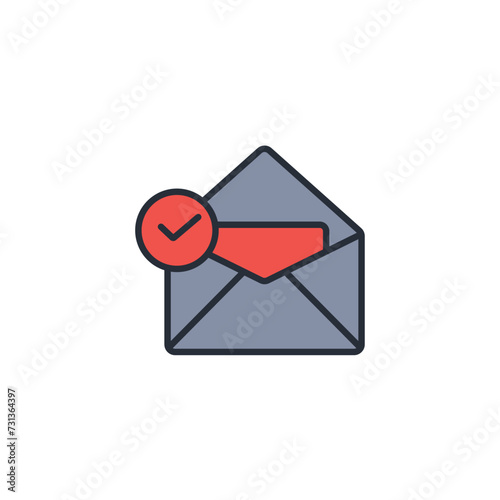 confirmation icon. vector.Editable stroke.linear style sign for use web design,logo.Symbol illustration.