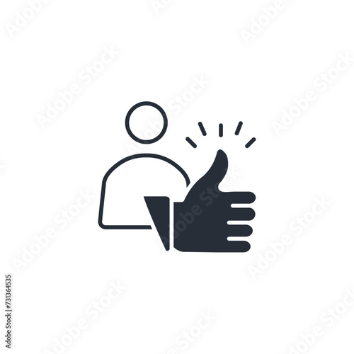 endorsement icon. vector.Editable stroke.linear style sign for use web design,logo.Symbol illustration.