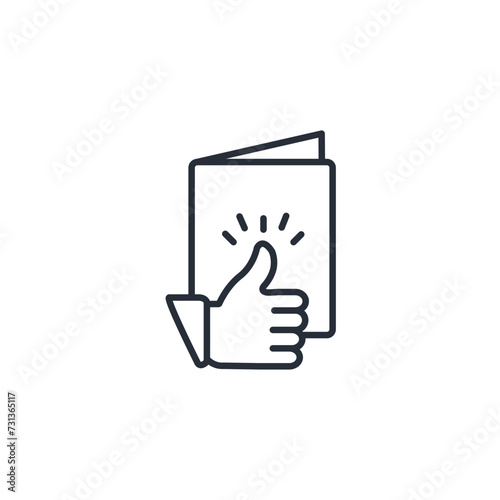 thumbs up icon. vector.Editable stroke.linear style sign for use web design,logo.Symbol illustration.