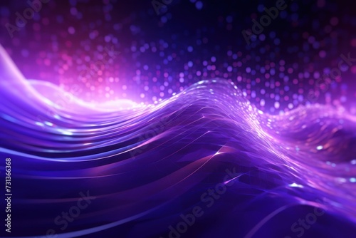 Purple Futuristic Data Stream Abstract Background 