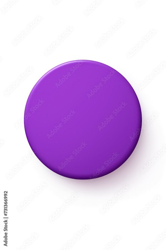 Purple round circle isolated on white background