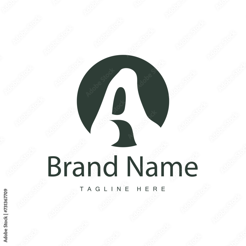 Letter a logo with simple style. Illustration of a luxury product brand template Letter a logo with simple style. Illustration of a luxury product brand template