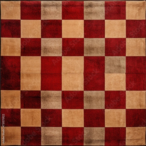 Red square checkered carpet texture