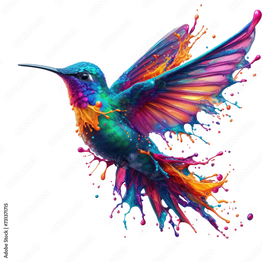 Obraz premium Isolated Flight: Bird on a Clear PNG Palette - Generative AI
