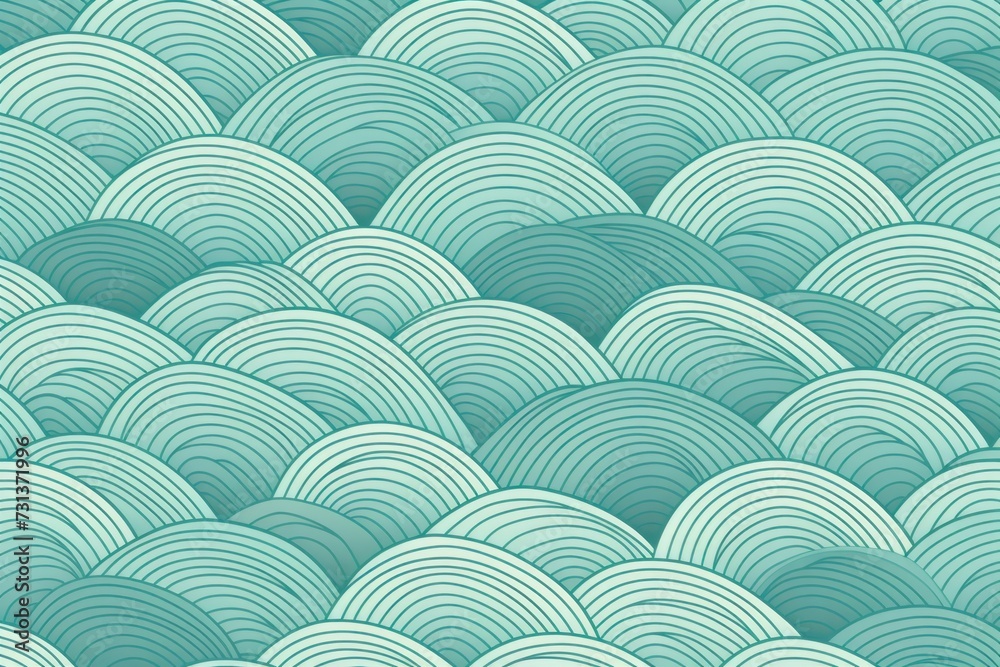 Chinese wave pattern wallpaper