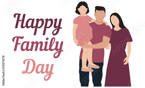 Festive banner for Happy Family Day