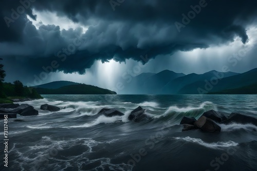 storm clouds over the sea © younas