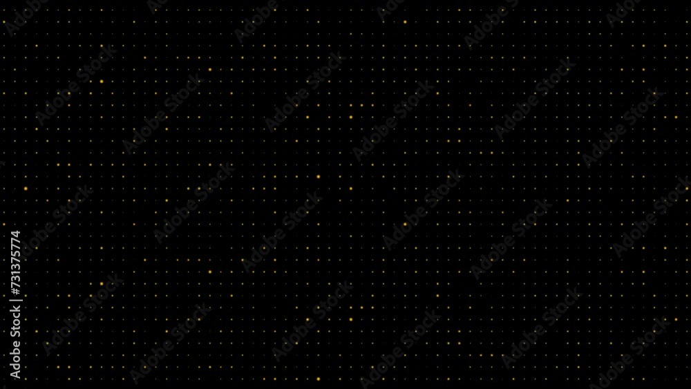 Flashing particle abstract background with dots