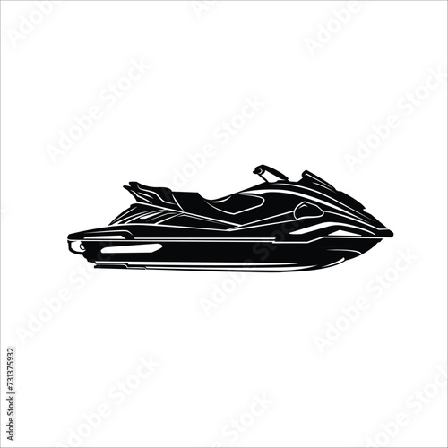 jetski logo vector