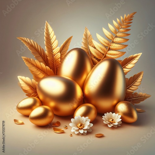 golden easter egg generative ai