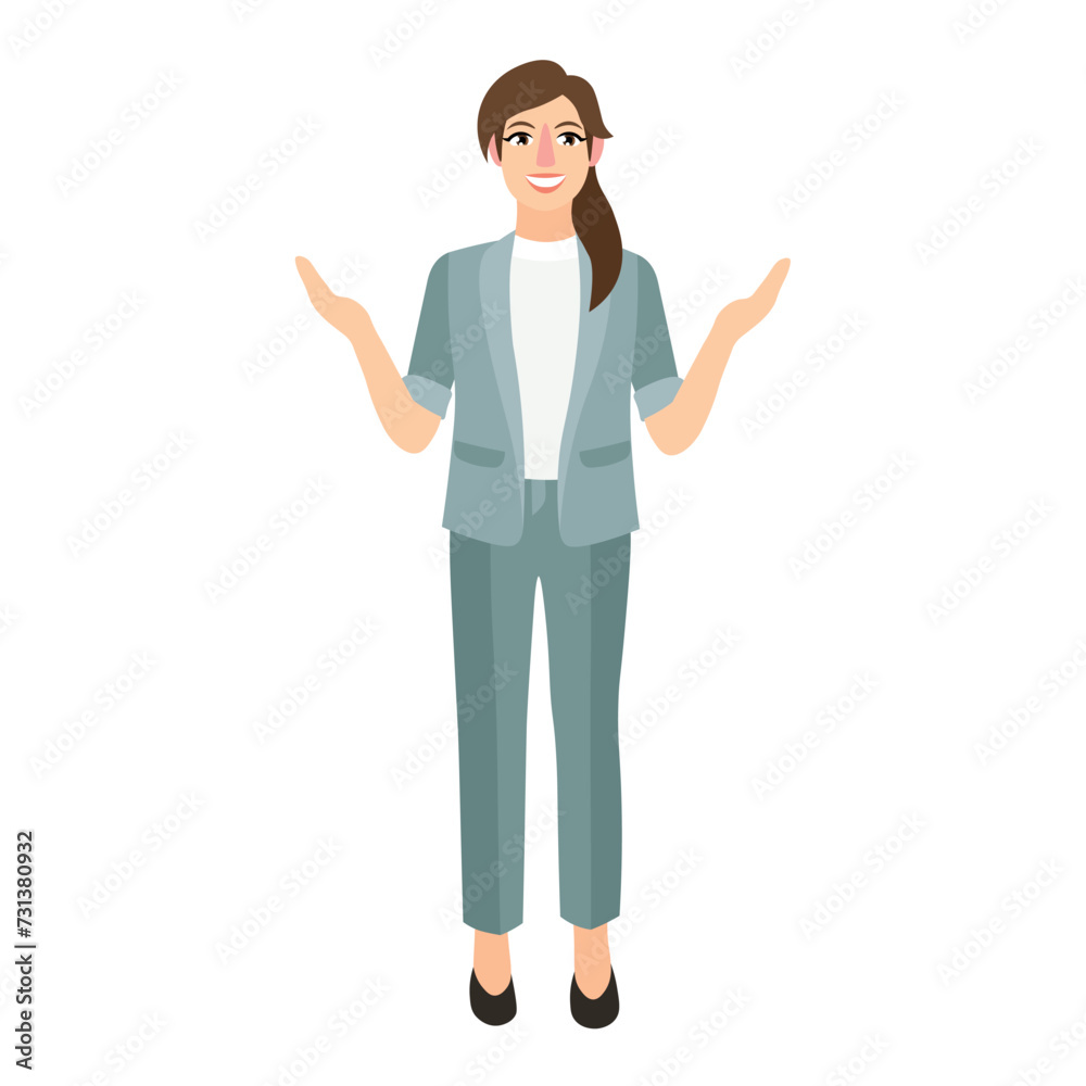 Beautiful businesswoman on white background Beautiful businesswoman on white background