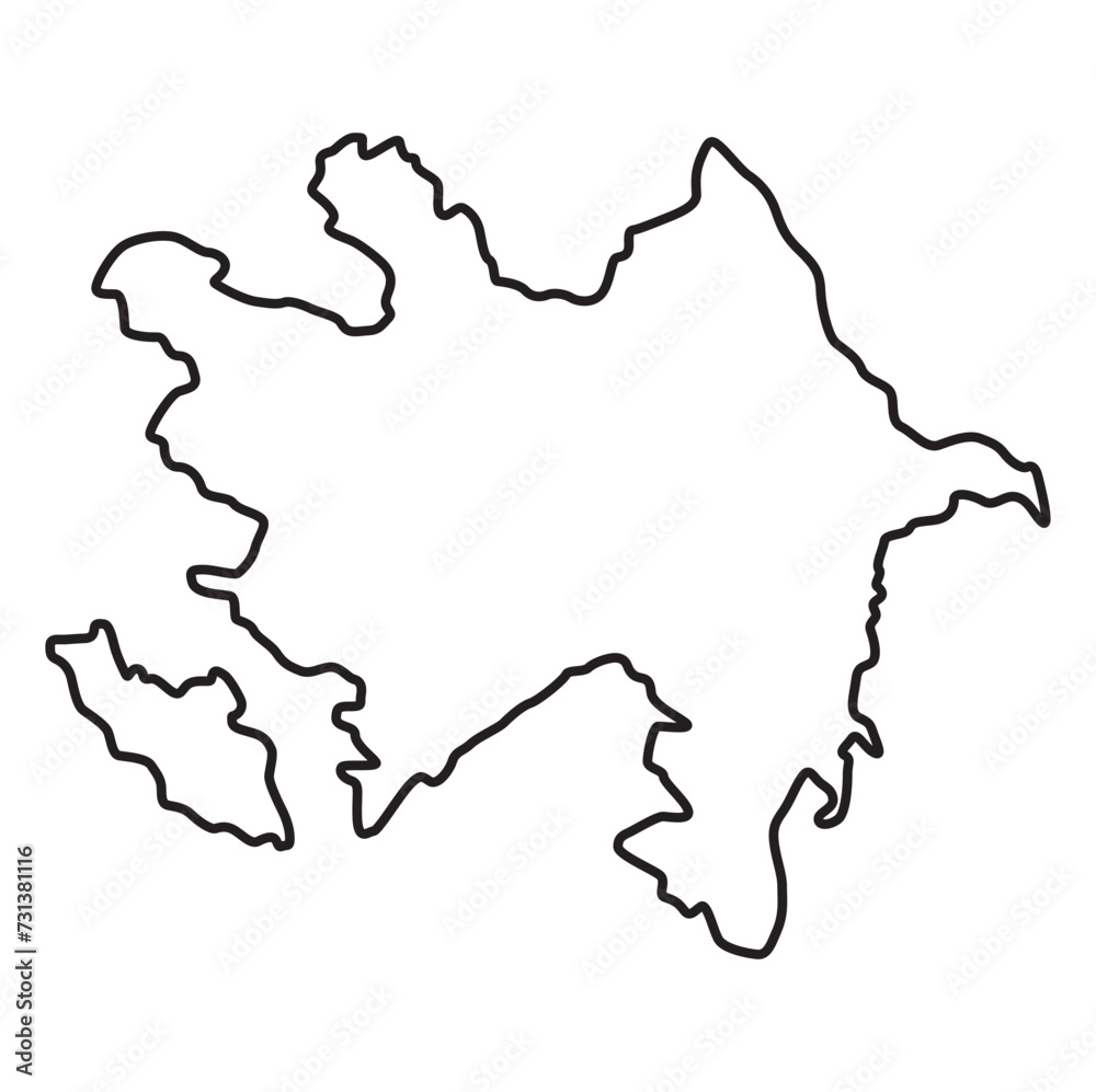 azerbaijan map, azerbaijan vector, azerbaijan outline, azerbaijan