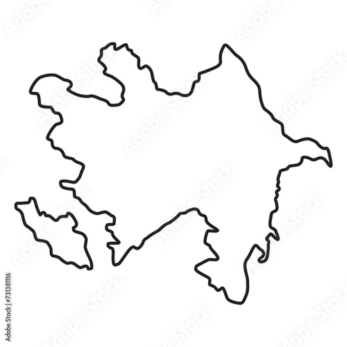 azerbaijan map  azerbaijan vector  azerbaijan outline  azerbaijan