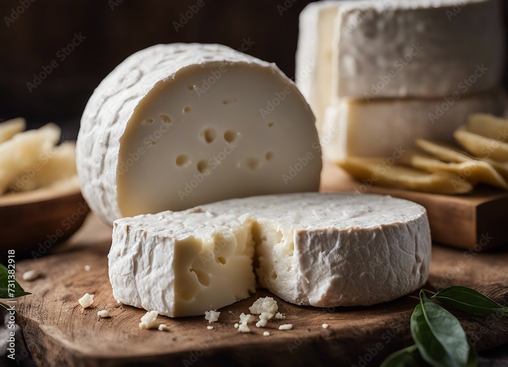 Cheese collection, French soft cheese brie or camembert made from cow milk close up Cheese collection, French soft cheese brie or camembert made from cow milk close up