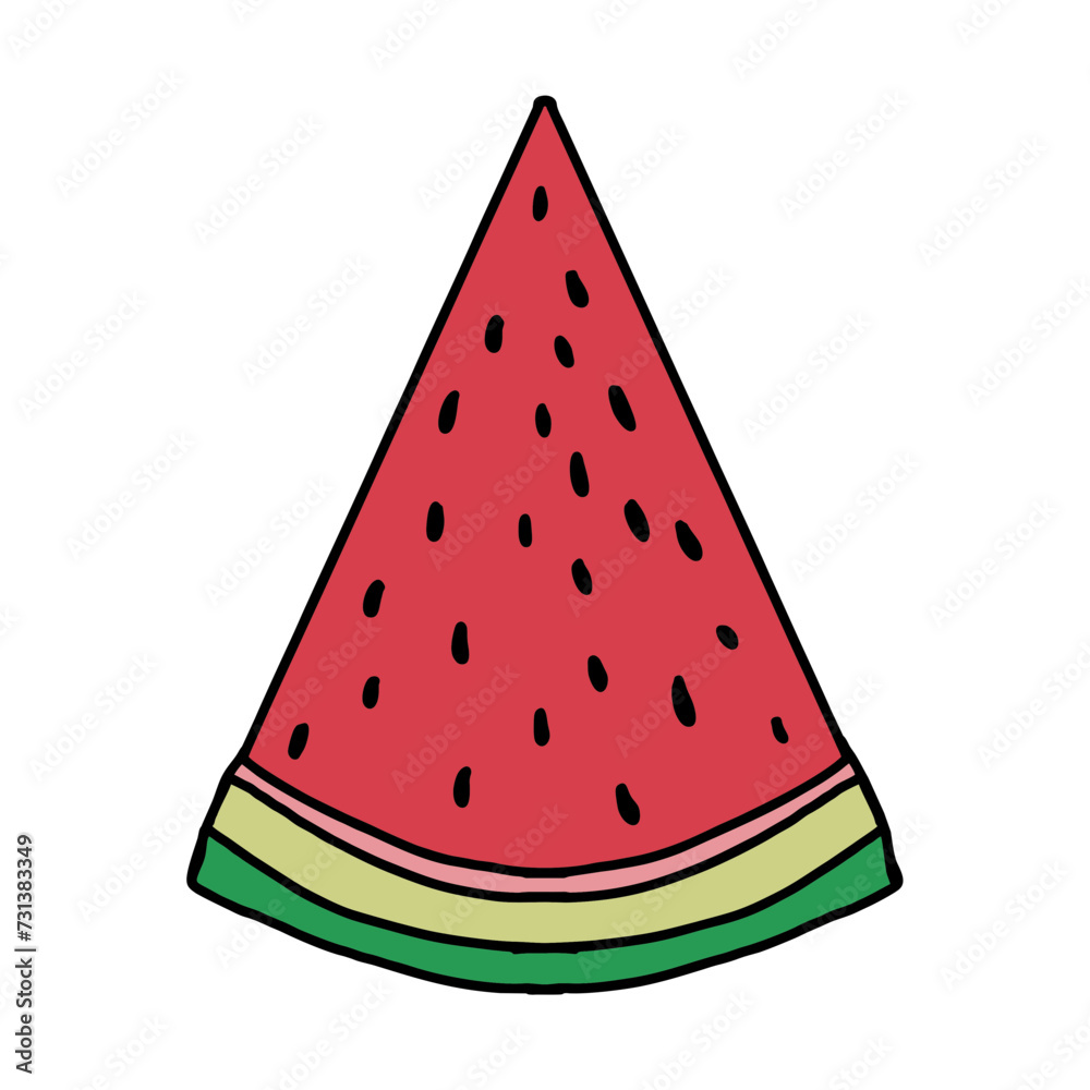 slice of watermelon vector icon slice of watermelon vector icon