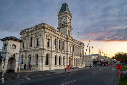 Distict Council building in town of Oamaru, Otago, New Zealand