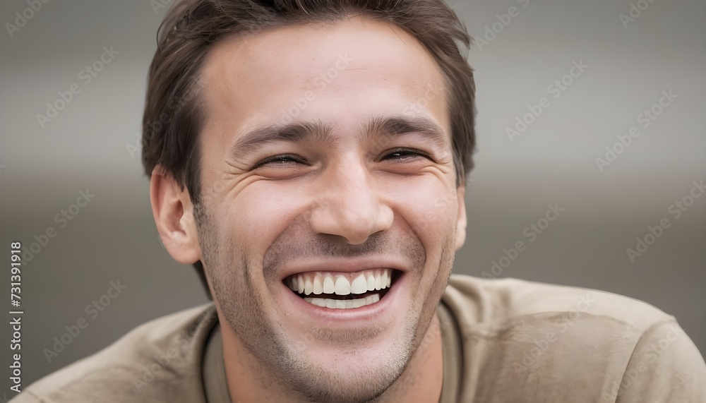 Happy laughing man Happy laughing man