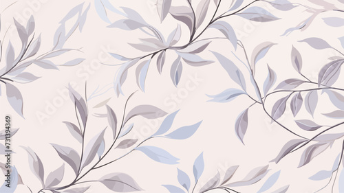 Beautiful floral motif. Leaves intertwined.