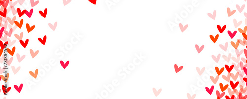 subtle accumulation of hearts in light pink tones