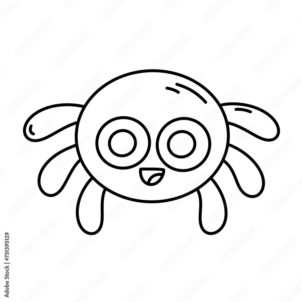 Halloween spider line icon. Halloween spider line icon.