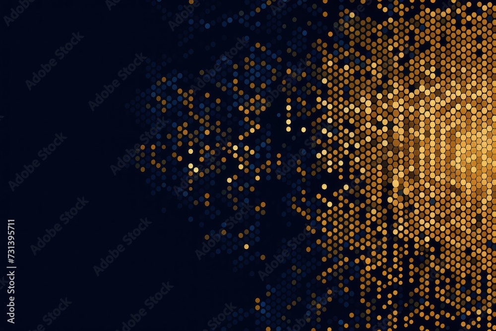 The background of a Gold, dotted pattern, background