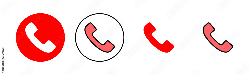 Call icon set illustration. telephone sign and symbol. phone icon. contact us Call icon set illustration. telephone sign and symbol. phone icon. contact us